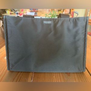 Kate Spade Black Nylon Zip Closure Tote Bag, vintage 90s